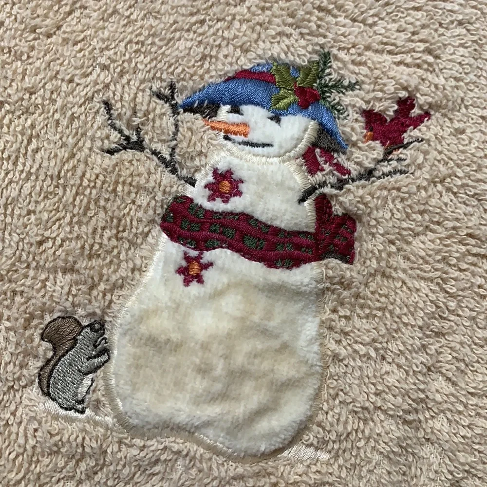 Holiday Snowman Decorative Hand‎ Towel